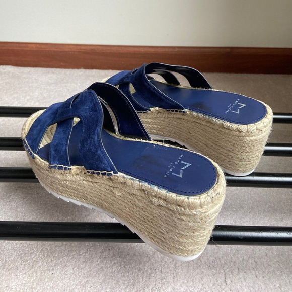 MARC FISHER Robbyn Leather Espadrille Sandal NEW - Picture 4 of 8